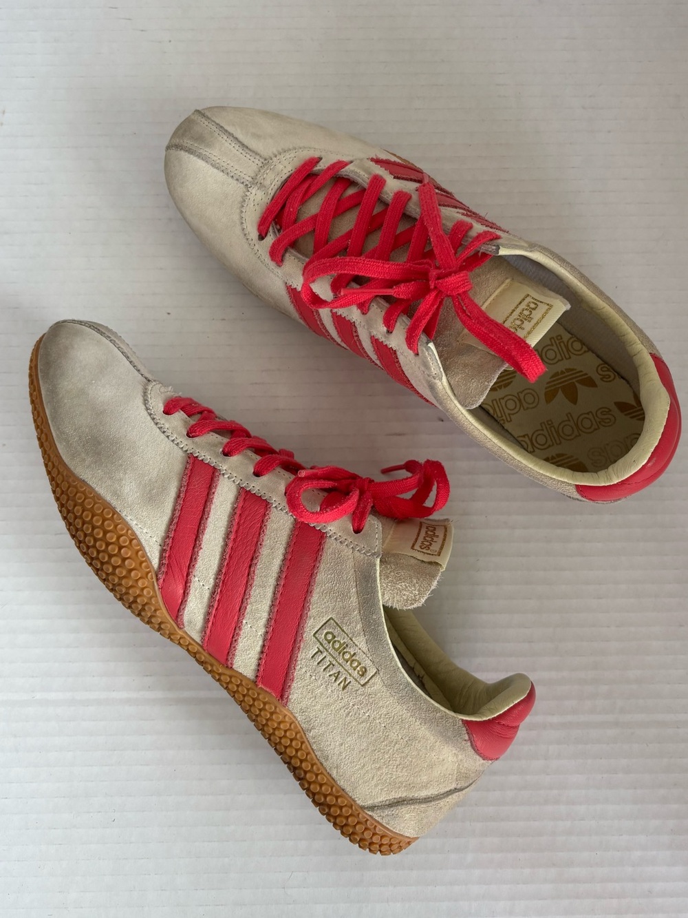 Women Vintage Adidas Titan Pink Sneakers Limited Edition Rare Japan Shoes Sz 8.5